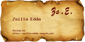 Zsilla Edda névjegykártya
